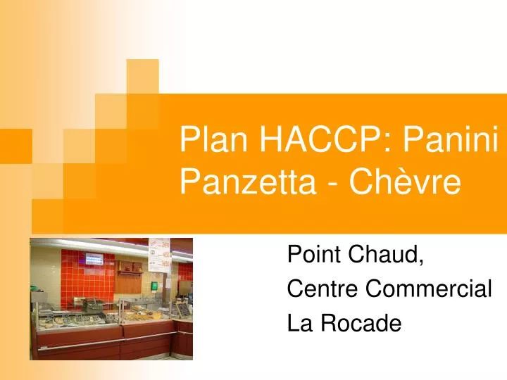 plan haccp panini panzetta ch vre