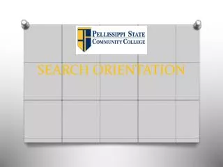 SEARCH ORIENTATION