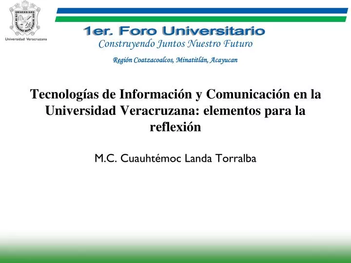 tecnolog as de informaci n y comunicaci n en la universidad veracruzana elementos para la reflexi n