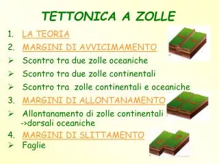 tettonica a zolle