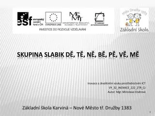 z kladn kola karvin nov m sto t dru by 1383