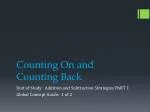 Counting On and Counting Back - slide 1