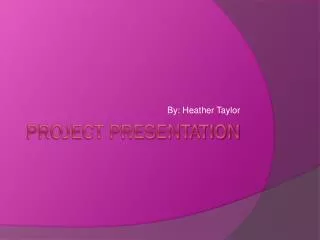 Project presentation