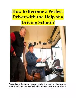 Best Driving School Perth