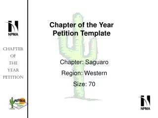 Chapter of the Year Petition