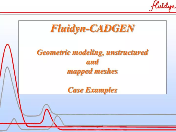 fluidyn cadgen geometric modeling unstructured and mapped meshes case examples