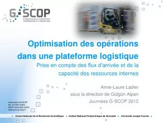 optimisation des op rations dans une plateforme logistique