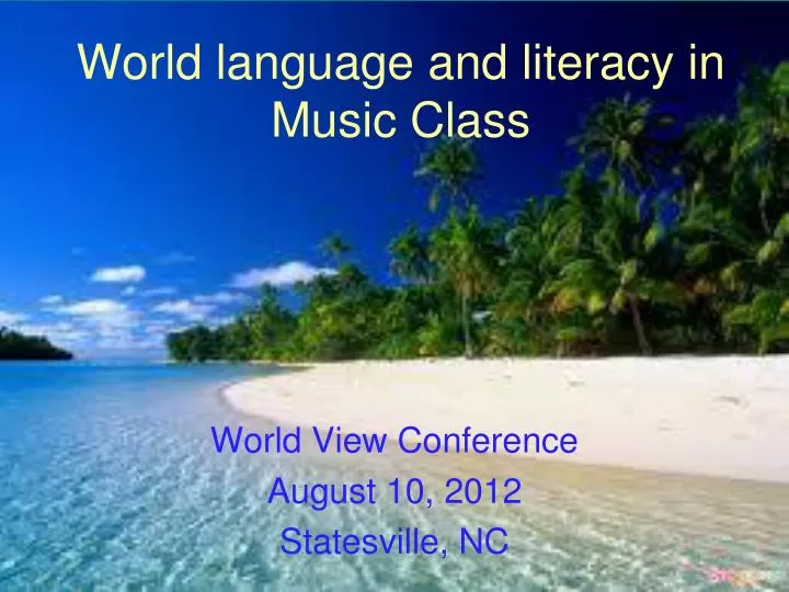 world language and literacy in music class