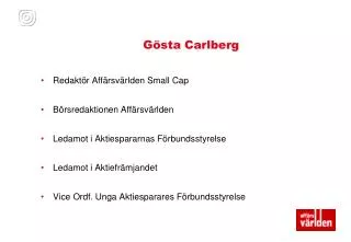 g sta carlberg