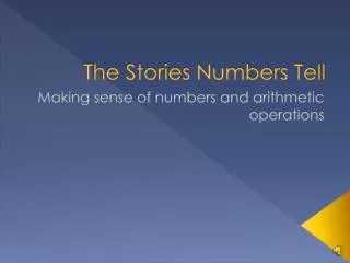 The Stories Numbers Tell