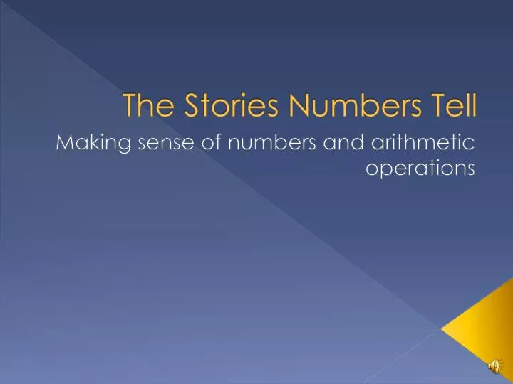 the stories numbers tell