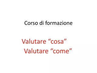 corso di formazione