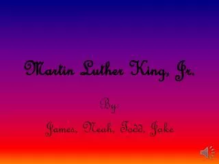 martin luther king jr