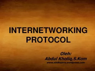 internetworking protocol