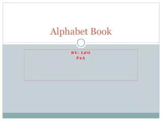 alphabet book
