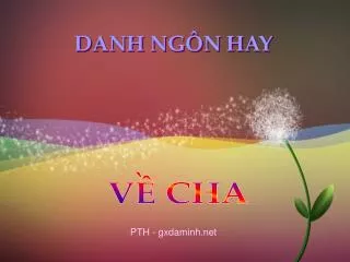 DANH NGÔN HAY