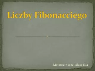liczby fibonacciego