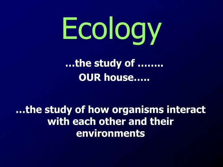 PPT - Ecology PowerPoint Presentation, Free Download - ID:4945146