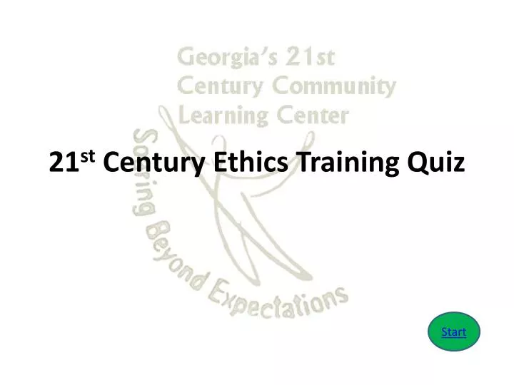 21 st century ethics training quiz