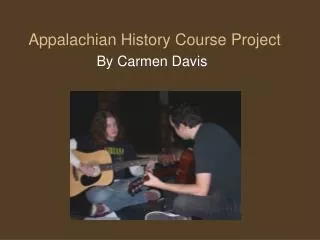 Appalachian History Course Project