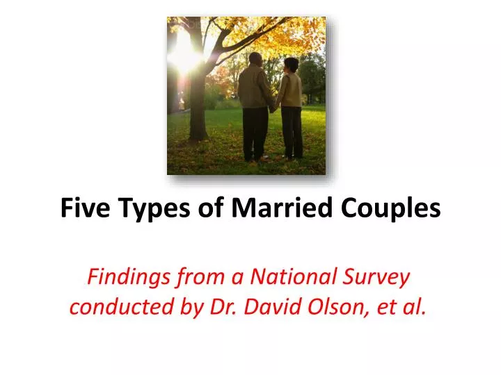 five types of married couples
