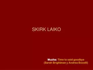 skirk laiko