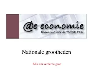 nationale grootheden