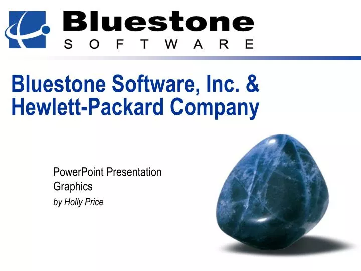 bluestone software inc hewlett packard company