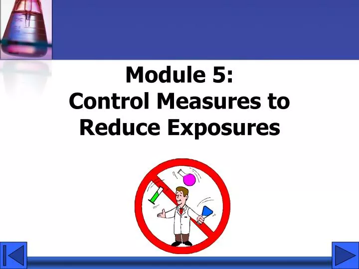 module 5 control measures to reduce exposures