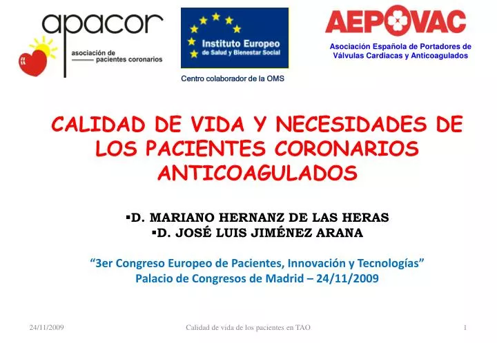 asociaci n espa ola de portadores de v lvulas cardiacas y anticoagulados