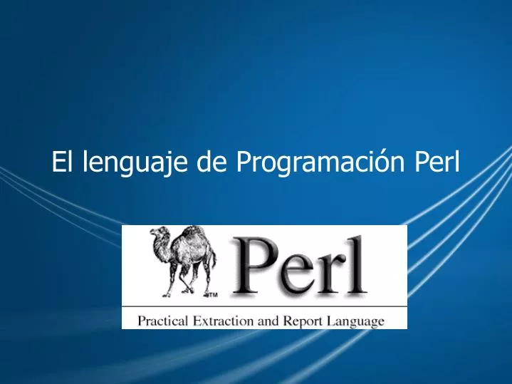 el lenguaje de programaci n perl