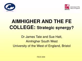 AIMHIGHER AND THE FE COLLEGE: Strategic synergy?