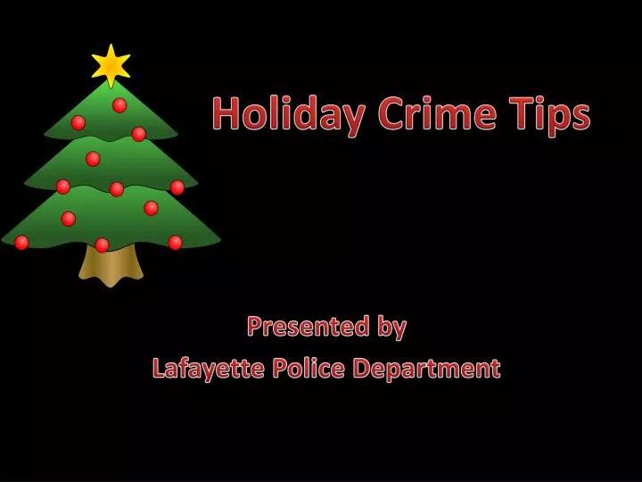 presented by lafayette police department