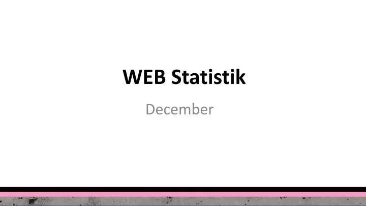 web statistik