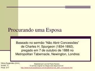 procurando uma esposa