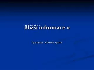 bli informace o