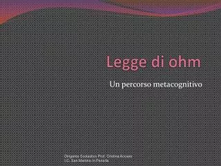 legge di ohm