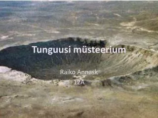 tunguusi m steerium