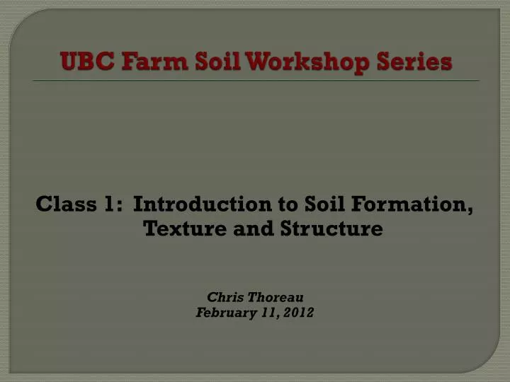 ubc farm soil workshop series