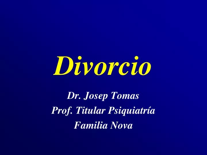 divorcio