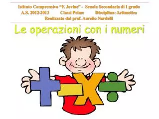 le operazioni con i numeri