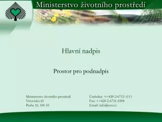 hlavn nadpis