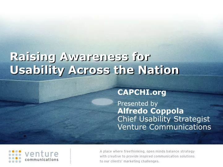 raising awareness for usability across the nation