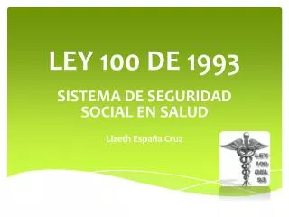 ley 100 de 1993