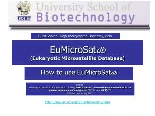 EuMicroSat db (Eukaryotic Microsatellite Database)