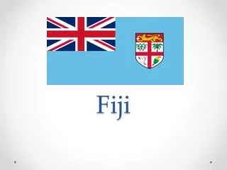 The majority of Fiji's islands