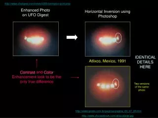 Enhanced Photo on UFO Digest