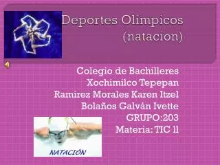 deportes olimpicos natacion