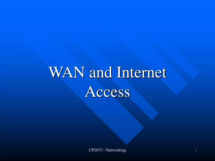 wan and internet access