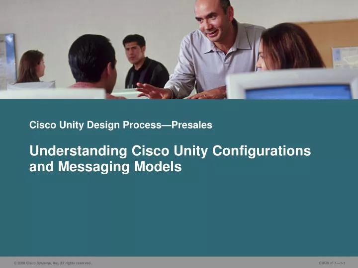cisco unity design process presales